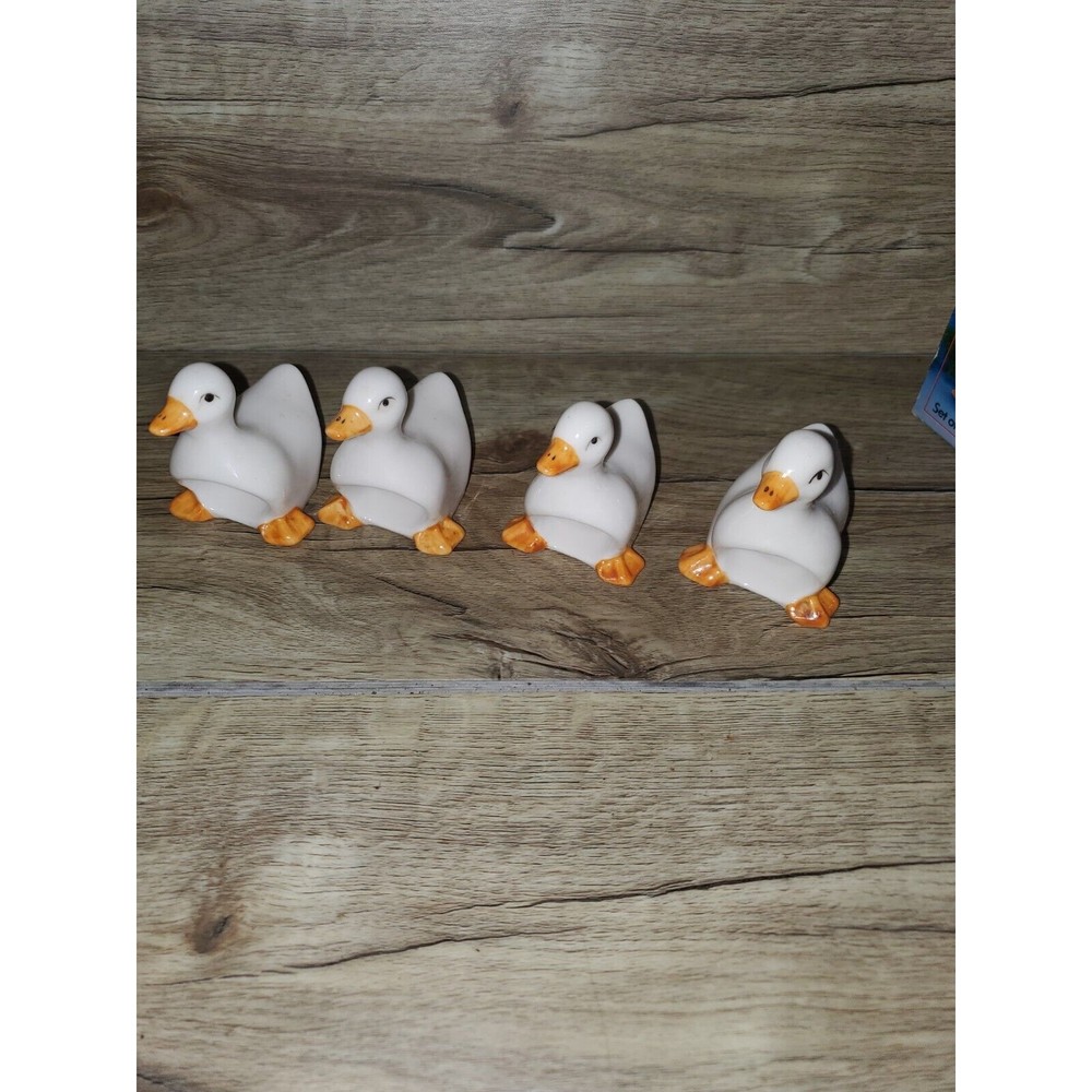 Vintage Artmark Goose Napkin Holders Set Of 4